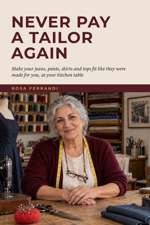Cover of Never Pay a Tailor Again, by Rosa Ferrandi